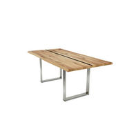 BAUMKANTENTISCH Dannie 5 200x74x100 Massivholztisch Wildeiche geölt - Wildeiche, Holz (200/74/100cm) - 58aufmkessel
