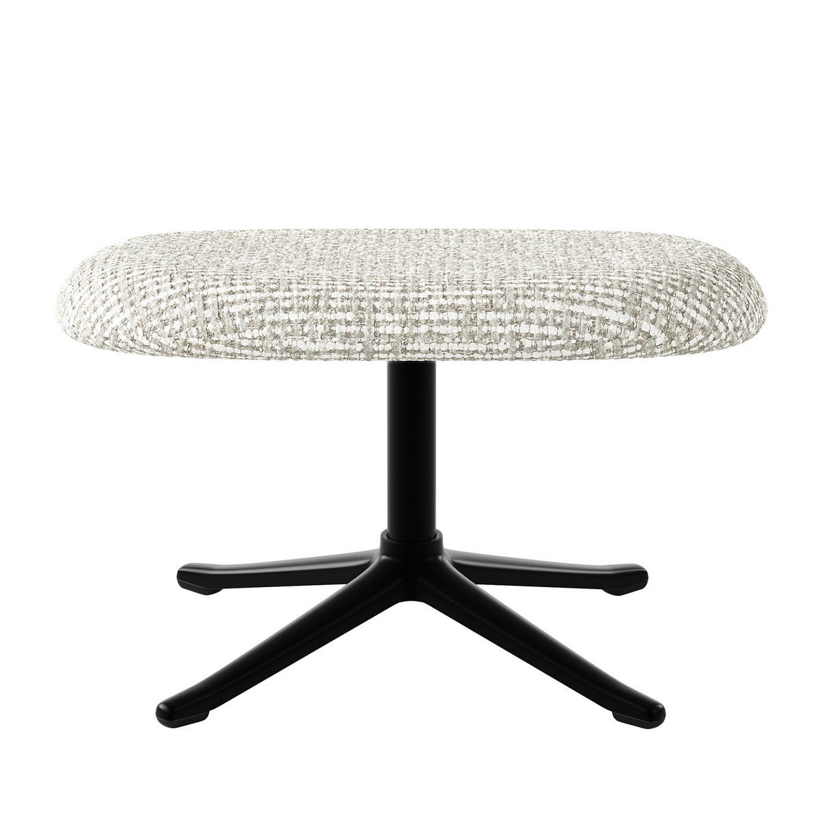 POLSTERHOCKER - Sandfarben/Schwarz, Textil/Metall (53/37/46cm) - home24