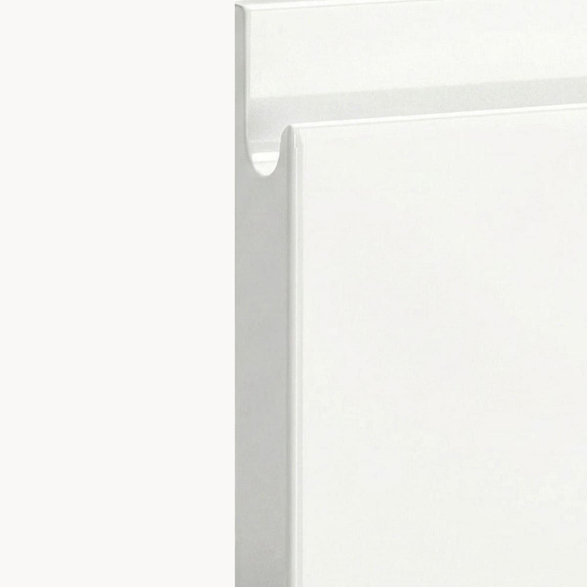HÄNGESCHRANK Florence W4/20 Weiß / RAL 9003 signalweiß HG 20 / 32,5 / 96cm - Türanschlag links - Weiß Hochglanz/Weiß, Holz/Holzwerkstoff (20/96/32.5cm) - Feldmann-Wohnen