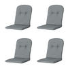 GARTENSTUHLKISSEN Basic 96/45 cm 4er-Set - Grau, Textil (45/5/96cm) - Madison