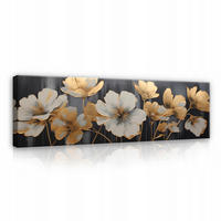 BILDER Abstrakt Blumen Modern Schlafzimmer 145x45 - Multicolor, Holzwerkstoff (145/45cm) - Wallarena