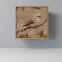 SIDEBOARD PETAL DISTINGUISH, Eichefarben, 57,5x42x57,5 cm, Ohne Füße - Eichefarben/Multicolor, Holzwerkstoff (57.5/57.5/42cm) - SpaceRebels