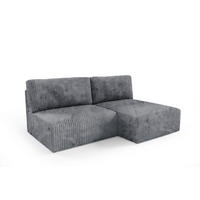 ECKSOFA Natalia Xs - Grau, Holzwerkstoff/Textil (210/149cm) - Fun Möbel