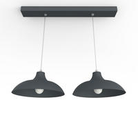 HÄNGELEUCHTE - Anthrazit, Metall (30/30/15cm) - Lumicom