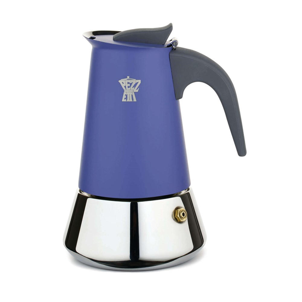 ESPRESSOKOCHER Blau 11.5/14.5/21.5 cm STEEL06CP09X - Blau, Metall (14.5/21.5/11.5cm) - Pezzetti 