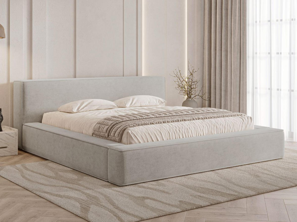 POLSTERBETT Mali 160x200 Grau - Grau, Textil (160/200cm) - Graingold