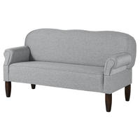 KÜCHENSOFA Webstoff 188x78x97 grau EDINBURGH - Grau, Kunststoff (188/97/78cm) - Massivmoebel24