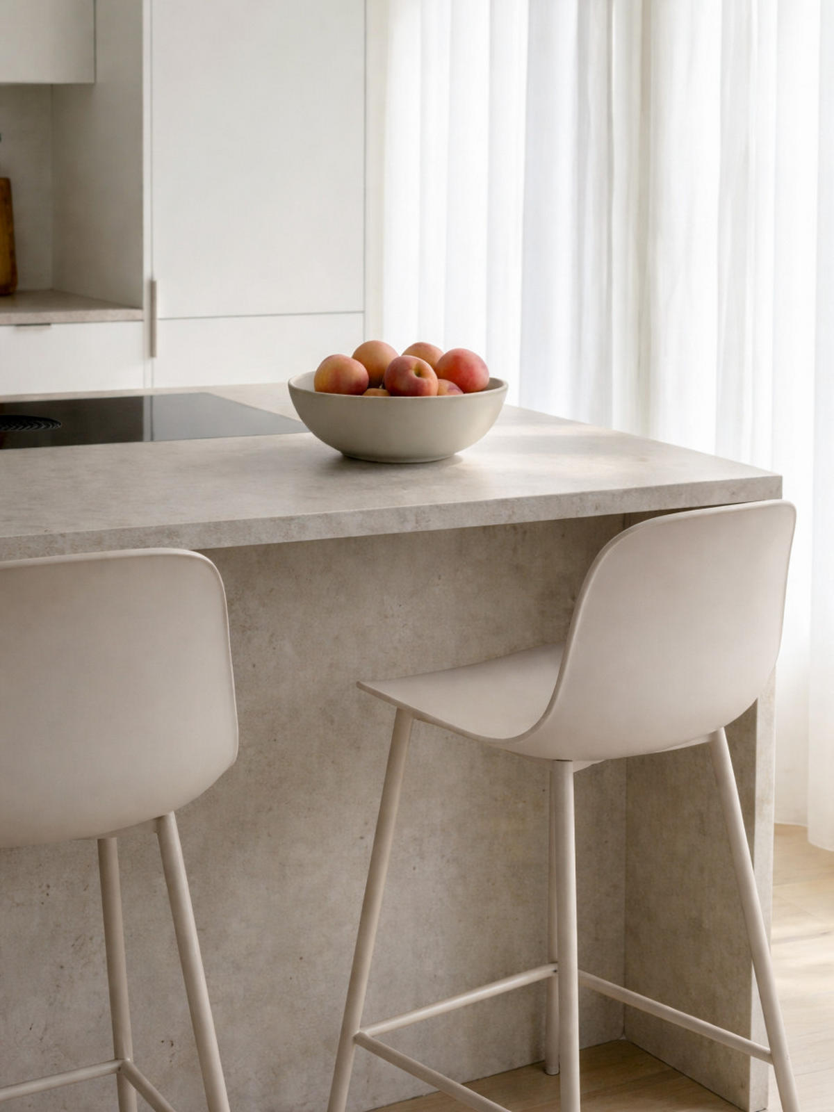 BARHOCKER Lein Beige 49.5 cm x 101.5 cm - Beige, Kunststoff (49/101/48cm) - Kenay Home