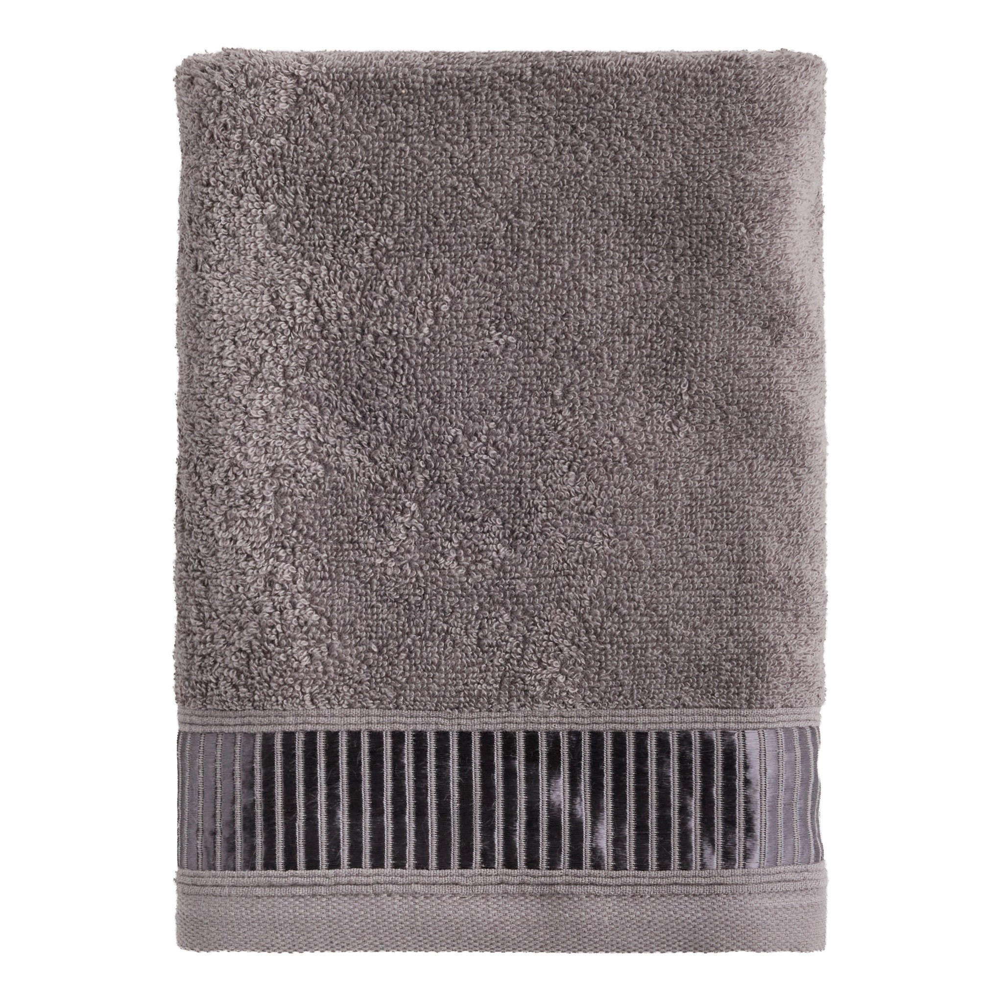 BADETUCH Alicanty - Dunkelgrau, Textil (50/90cm) - home&you