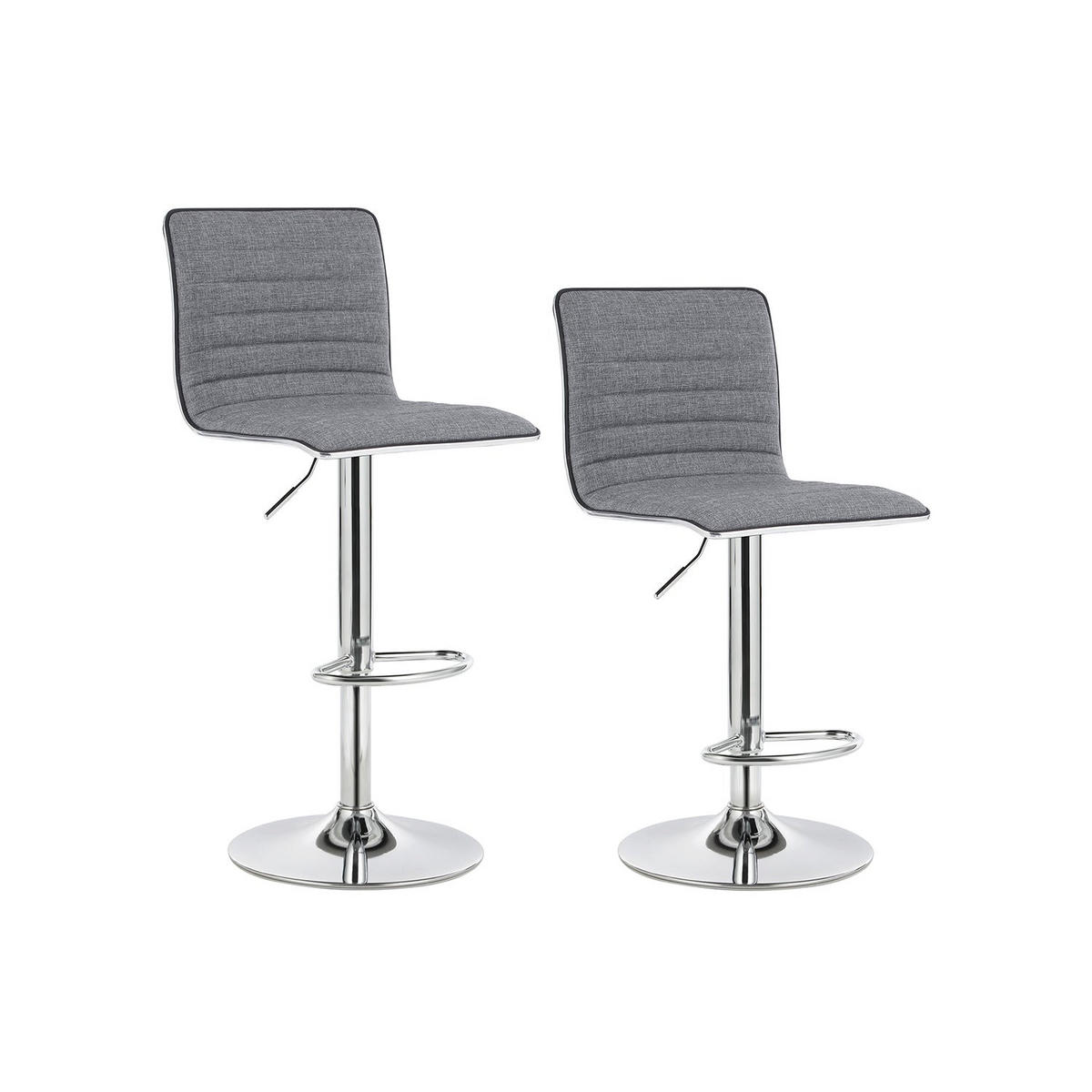 ESSZIMMERSTUHL 2ER-SET - Grau, Holzwerkstoff (40/114/42cm) - Hansiro