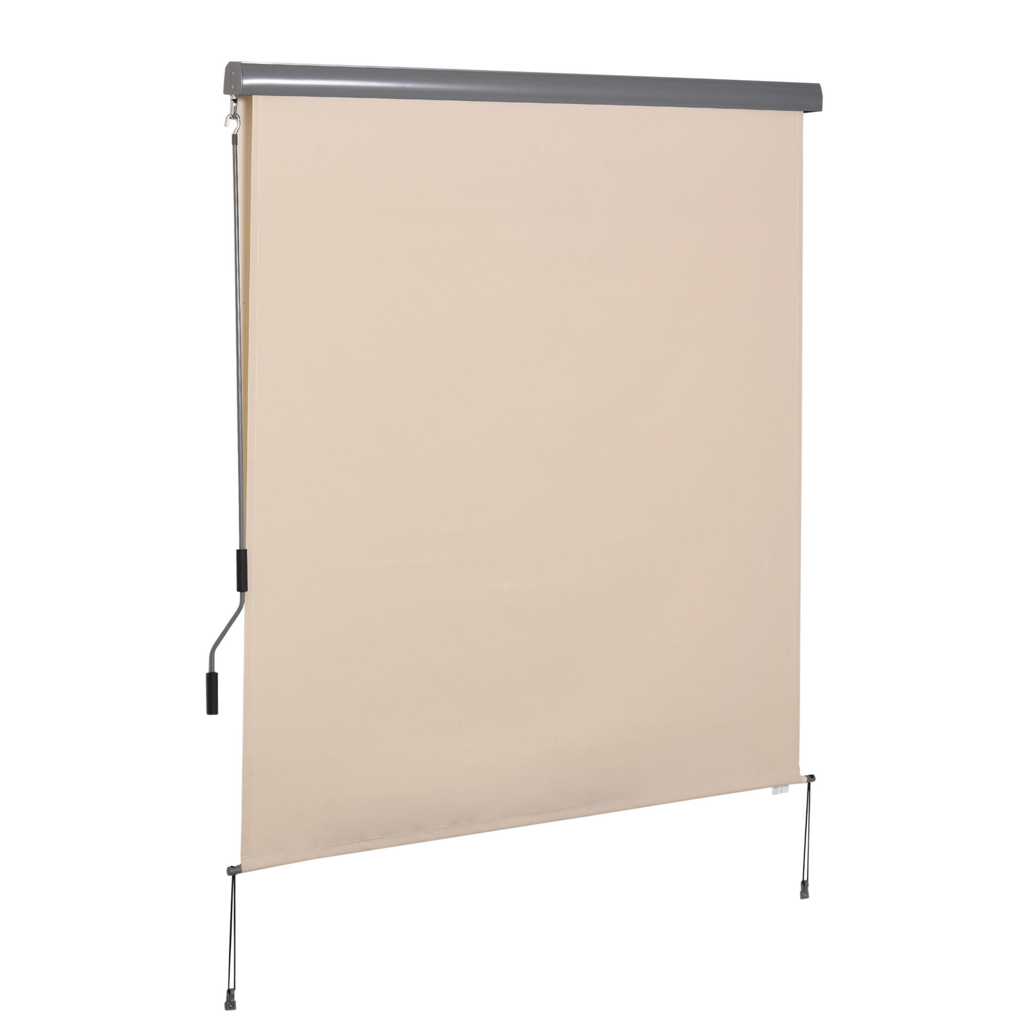 MARKISE DE-18456 250/160 cm mit Kurbel, UV-Schutz 50+ Creme - Creme, Metall (160/250cm) - ComfortXL
