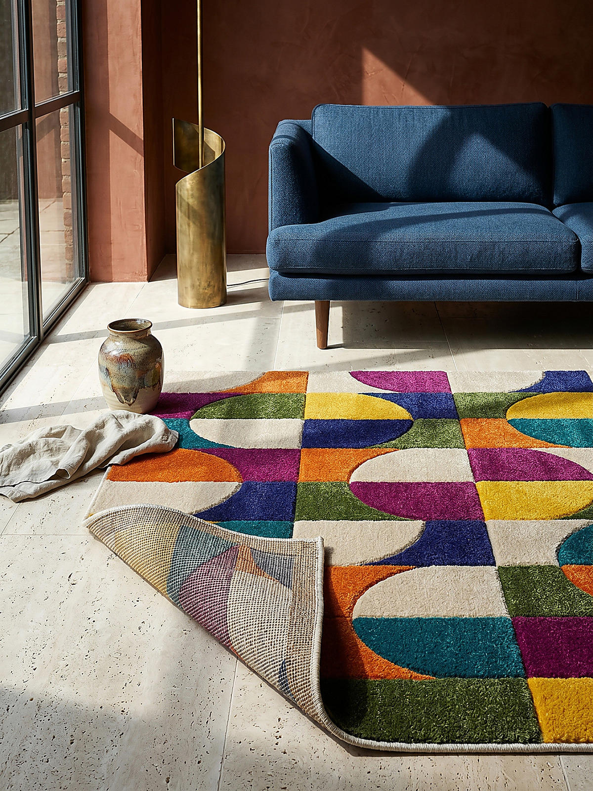 TEPPICH Bunt-Retro-Geometrisch, langlebig QUAGGY, Multi 200x290 cm - Multicolor, Textil (290/200cm) - KADIMA DESIGN
