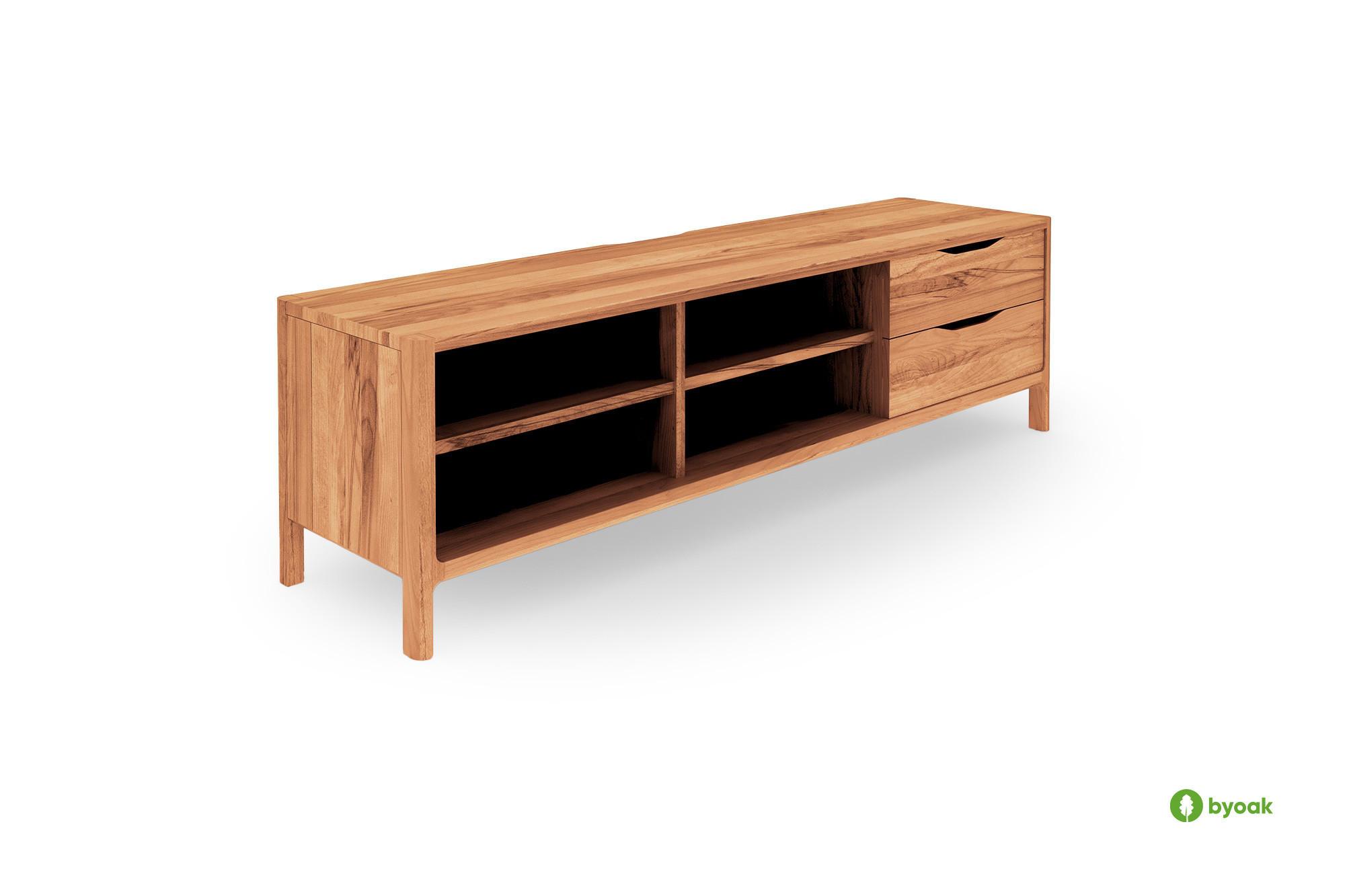 byoak Tv-Schrank Kernbuche 160x48x50 cm