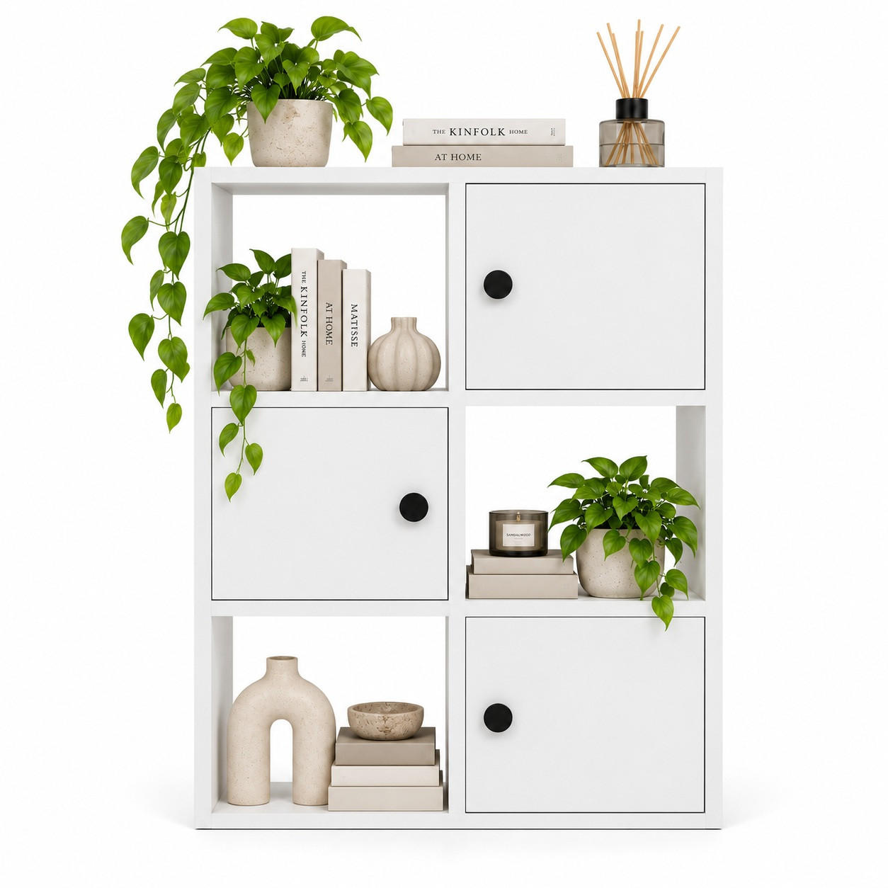 BÜCHERREGAL Tilton Weiss - Weiß, Holzwerkstoff (25/93/72cm) - Decorotika