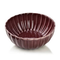 SCHALE Evie Dunkelrot 16.7/16.7/6.7 cm Porzellan - Dunkelrot, Keramik (16.7/16.7/6.7cm) - Mondex