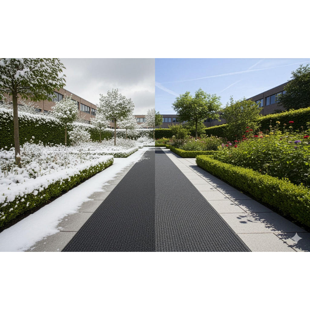 Thumbnail - Melius Vivere Sicherheitsmatte, Braun, Kunststoff, 120x700 cm, Gartenzubehör, Terrassen- & Balkonböden