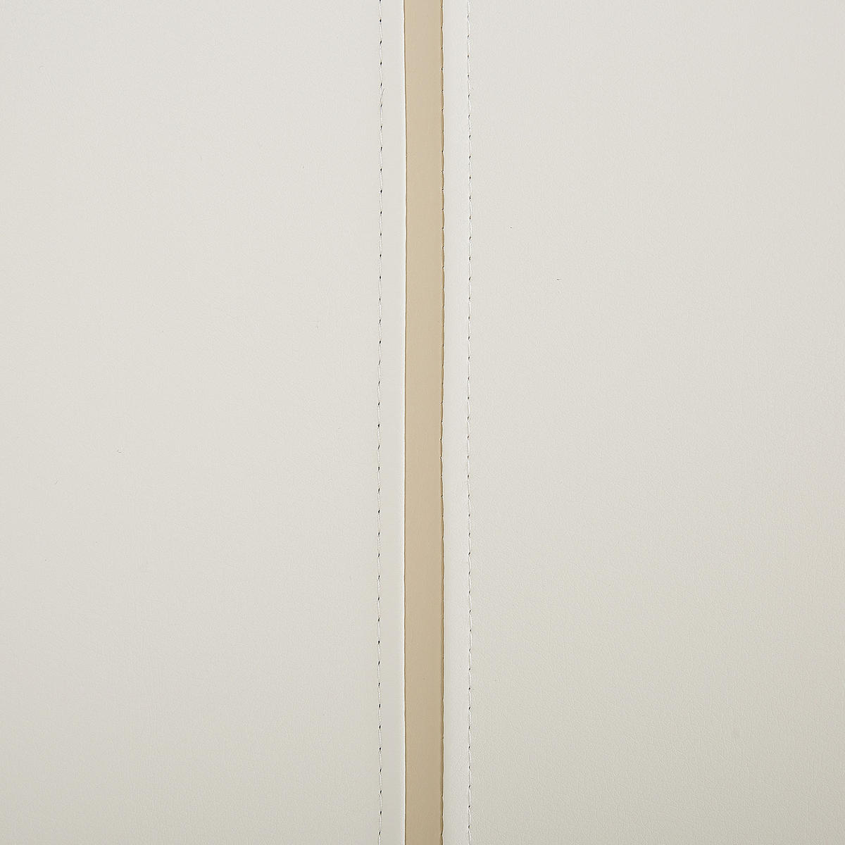 NACHTTISCH weiß Kunstleder schwarze Metallbeine 41/48/56 cm Betin - Weiß, Kunststoff/Textil (48/56/41cm) - Beliani