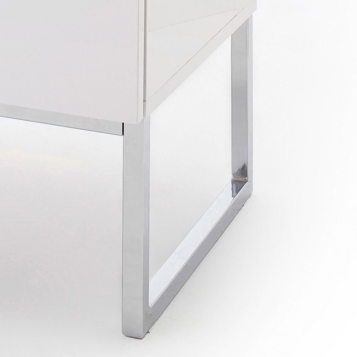 NACHTKOMMODE - Weiß Hochglanz, Holzwerkstoff (50/60/40cm) - home24