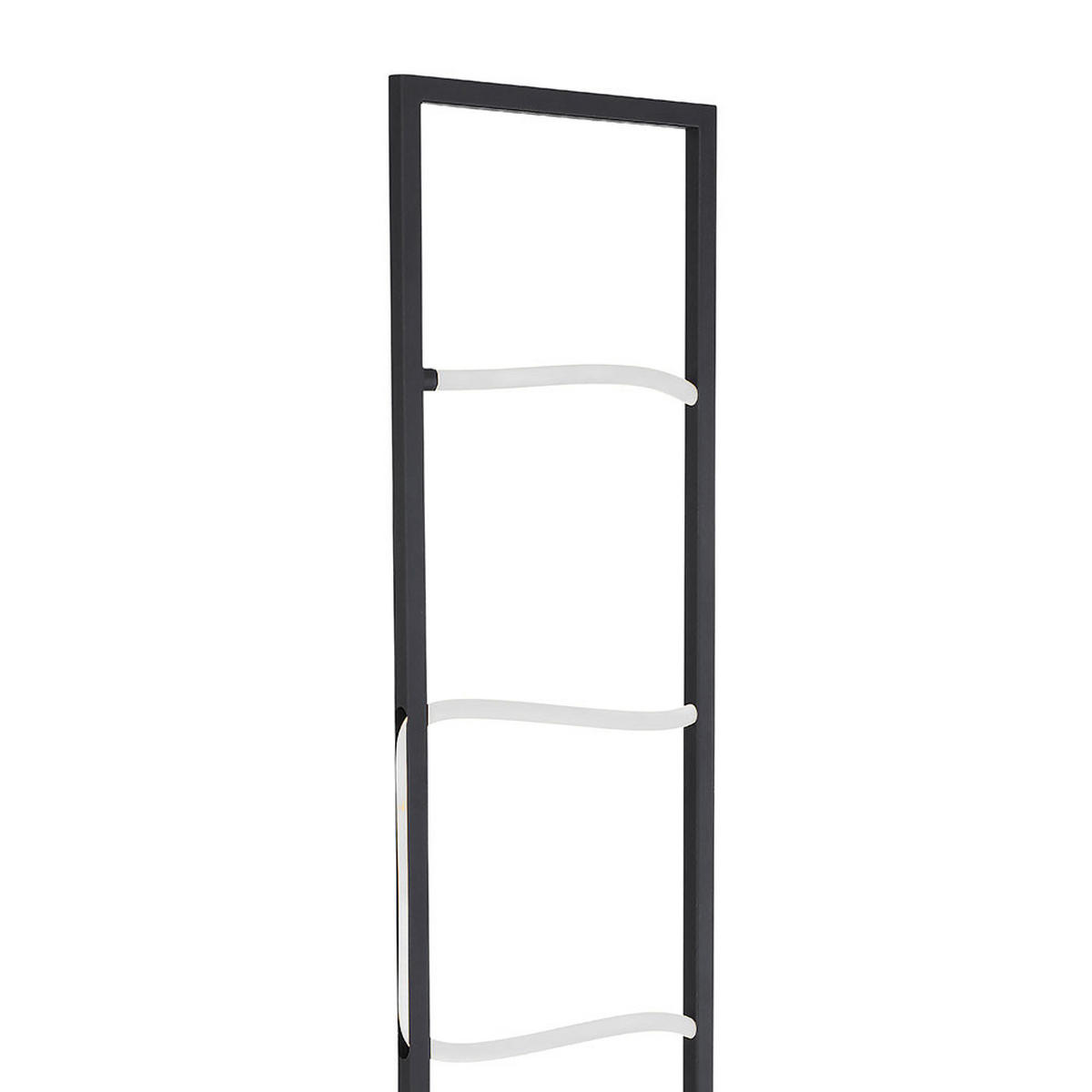 LED STEHLEUCHTE KAIA Schwarz Metall Aluminium - Schwarz, Metall (25/20/135.4cm) - Globo Lighting