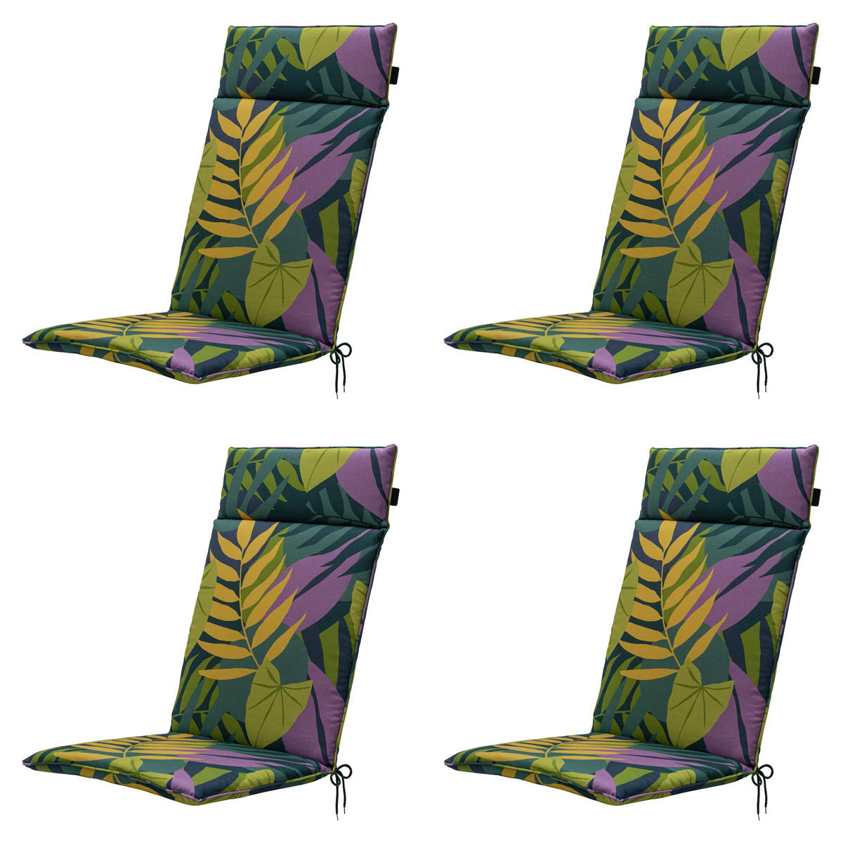 GARTENSTUHLKISSEN Iven 120/50 cm 4er-Set - Grün, Textil (50/8/120cm) - Madison