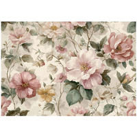 FOTOTAPETE Blumen Vintage Beige 400x280 cm - Multicolor, Papier (400/280cm) - Wallarena