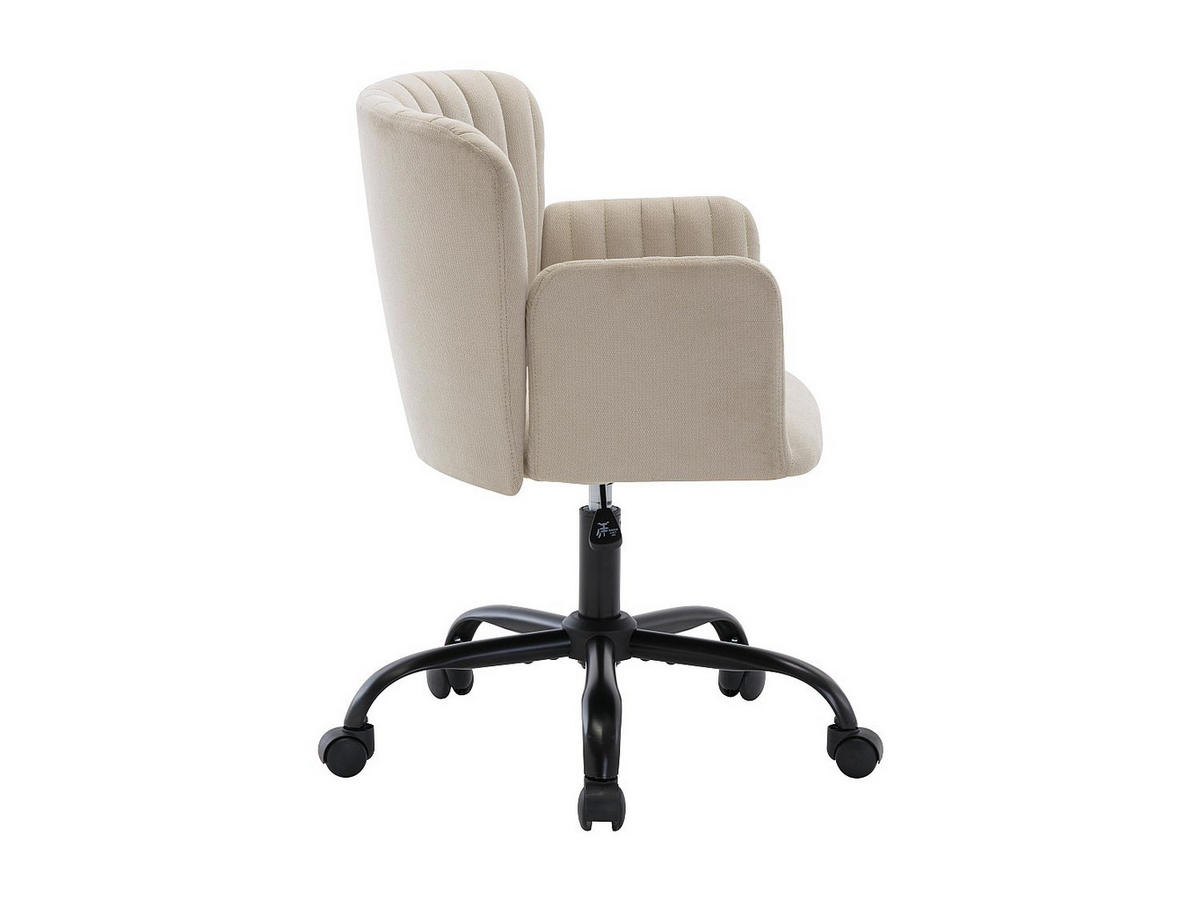 BÜROSTUHL ohne Armlehnen - 53 cm x 54 cm - stoff - beige Toara - Beige, Textil (53/87/54cm) - Vente-Unique