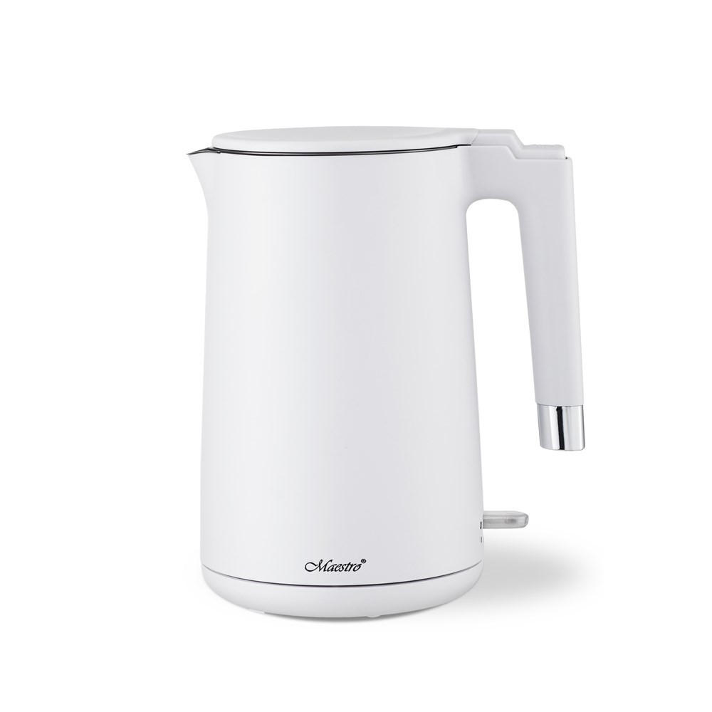 WASSERKOCHER ELEKTRISCH Weiß 19/19/25 cm MR026WHITE - Weiß, Metall (19/25/19cm) - Maestro 