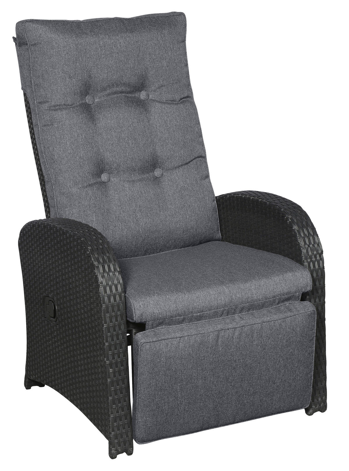GARTENSTUHL, Jorl, Stühle Schwarz, HDPE, 66 x 79 x 103 cm, 2-teilig - Schwarz, Kunststoff (66/103/79cm) - ebuy24