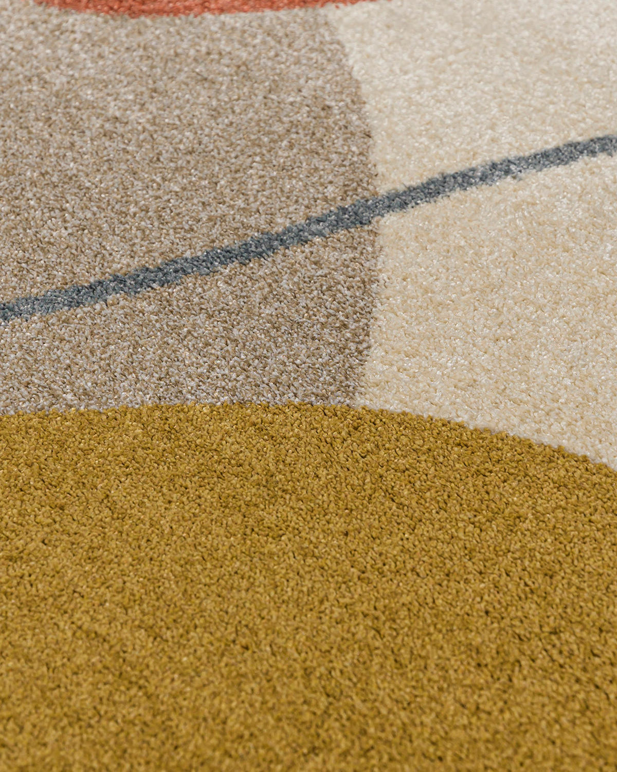 TEPPICH Beige Geometrisch In-Outdoor Pflanzlich Kurzflor Rechteckig 250 x 350 cm - Terracotta/Honig, Textil (250/350cm) - Mazovia