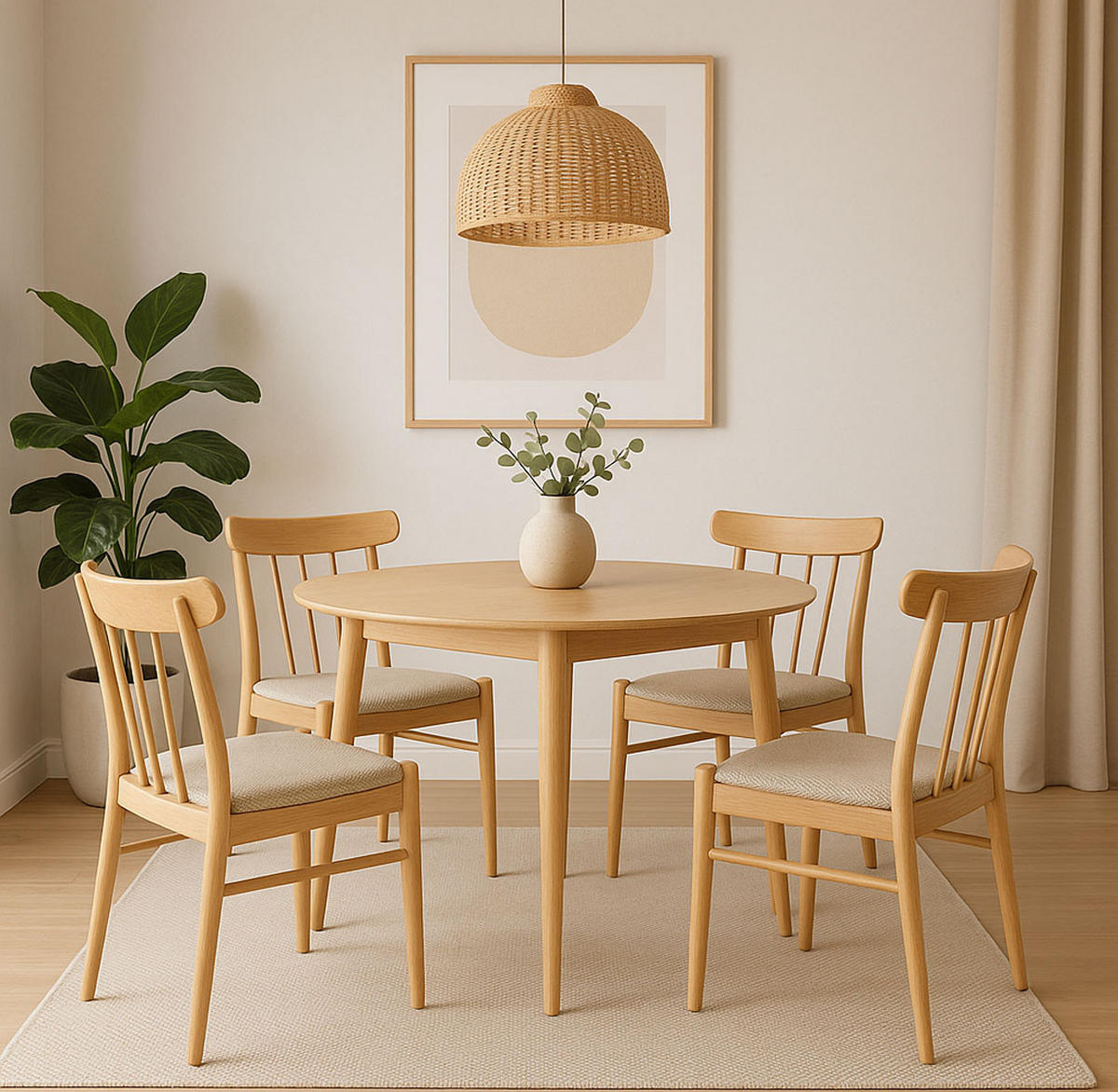 ESSTISCH Nelson Honigeiche 90 cm / 90 cm / 75cm - Braun, Holz/Holzwerkstoff (90/90/75cm) - Feldmann-Wohnen