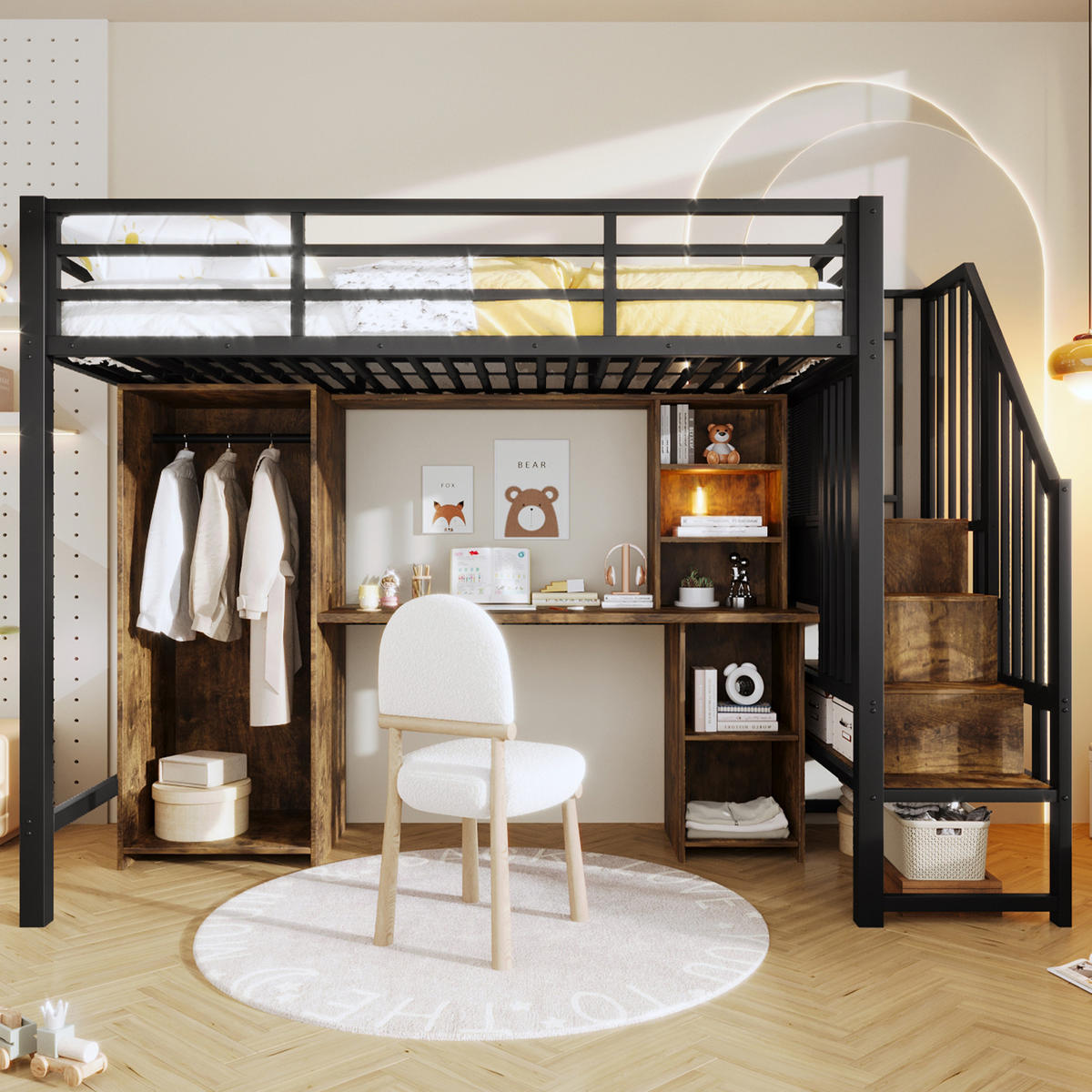 HOCHBETT Eisen 90/200 cm Schwarz - Schwarz, Metall - Raumix