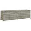 GARTENBOX Poly Rattan 200/50/60 Cm Grau - Grau, Kunststoff (200/60/50cm) - vidaXL