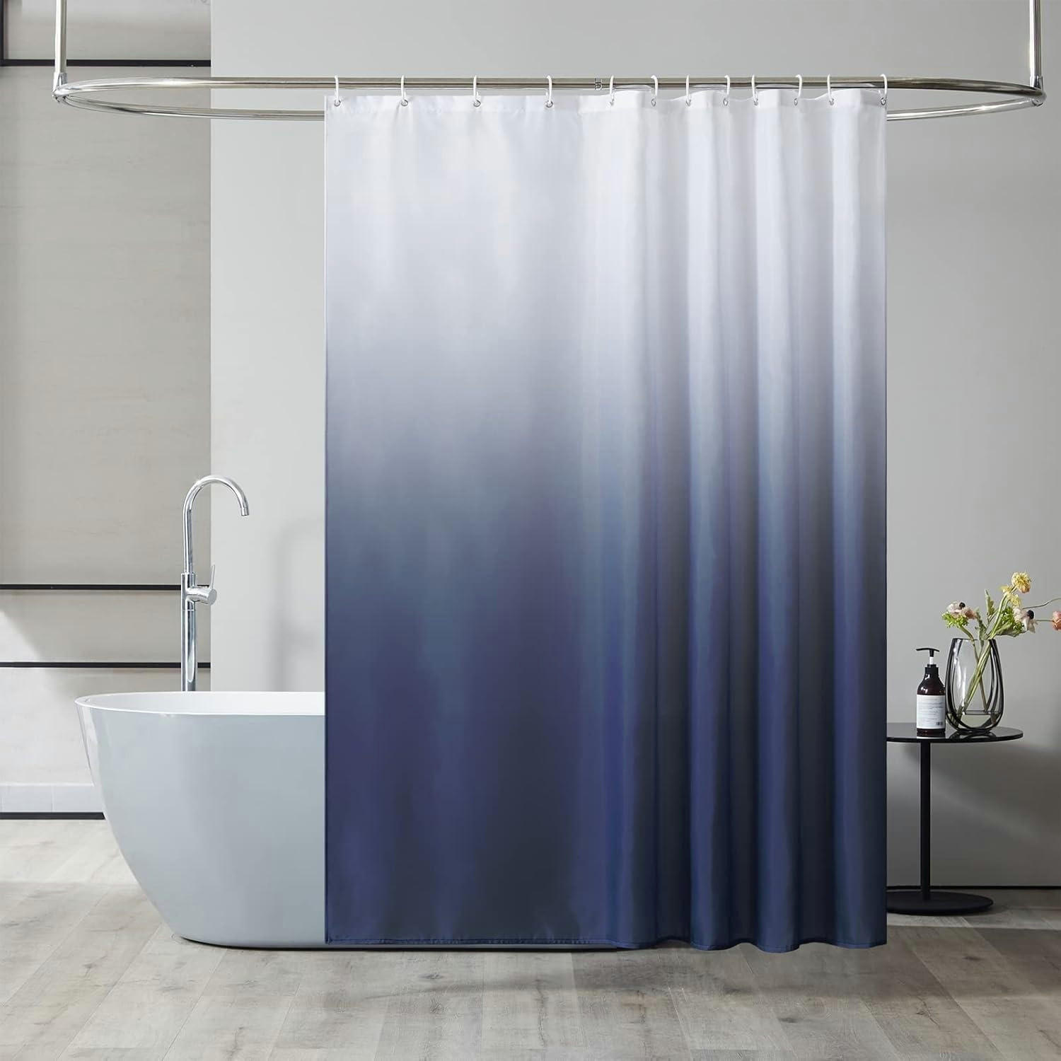 DUSCHVORHANG 180 x 180 cm Dunkelblau - Dunkelblau, Textil (180/180cm)