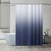 DUSCHVORHANG 180 x 180 cm Dunkelblau - Dunkelblau, Textil (180/180cm)