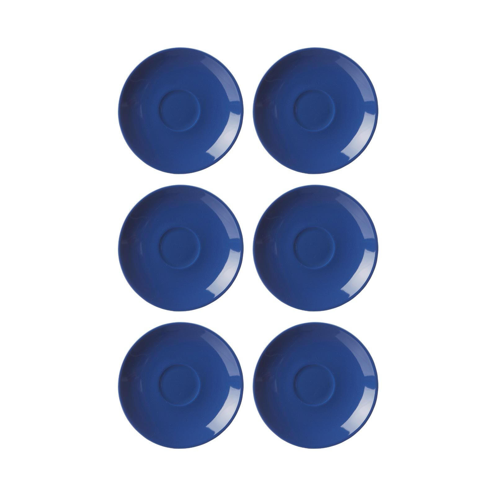 ESPRESSOUNTERTASSEN Doppio Indigo Blau ø 12 cm 6er Set - Blau, Keramik (12cm) - Ritzenhoff Breker
