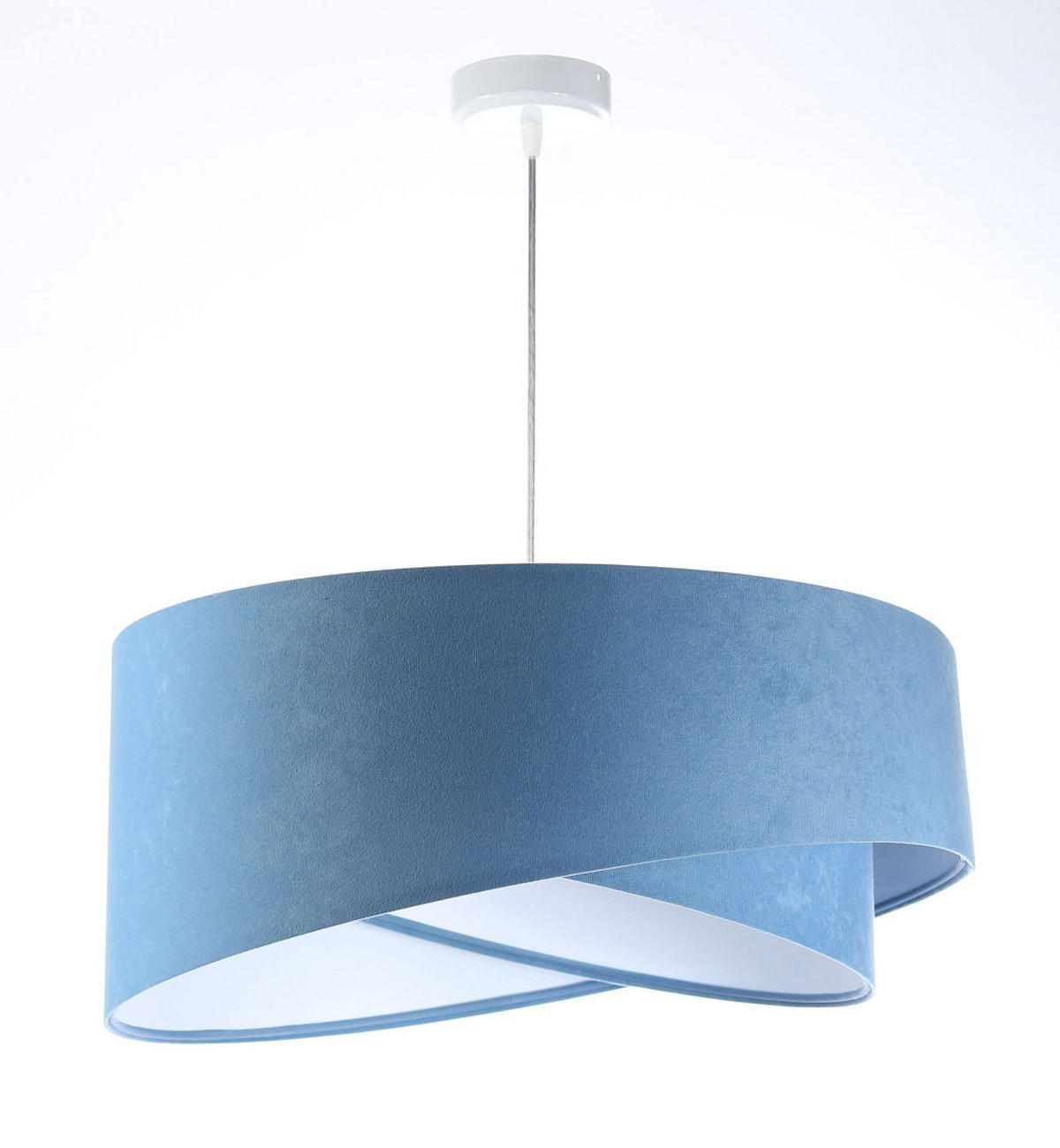 HÄNGELEUCHTE Blau 50/23 cm - Weiß, Kunststoff (50/1.3/23cm) - ONZENO