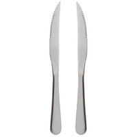 STEAK- UND BURGERMESSER Stahl 2 Stück. - Silberfarben, Metall (23cm) - Orion 
