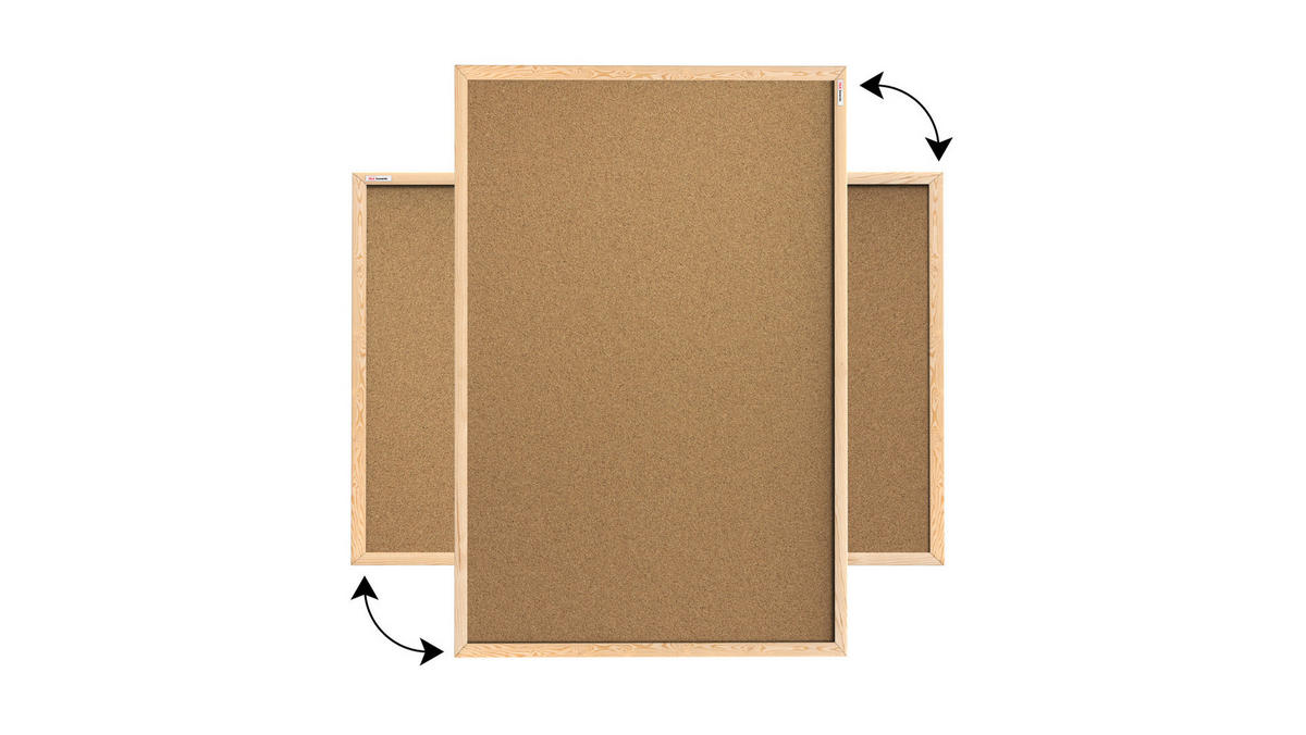 PINNWAND mit Naturholzrahmen 90x60cm - Braun, Holz (90/60/1.5cm) - ALLboards