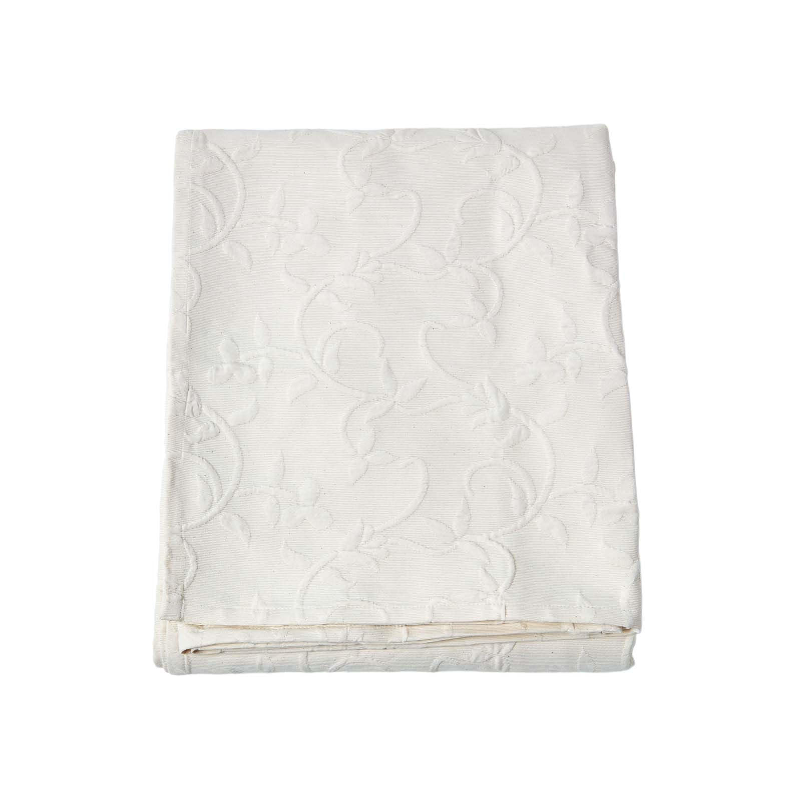 TAGESDECKE Matelassé 180/260 cm, floral gemustert - Creme, Textil (180/260cm) - Homescapes