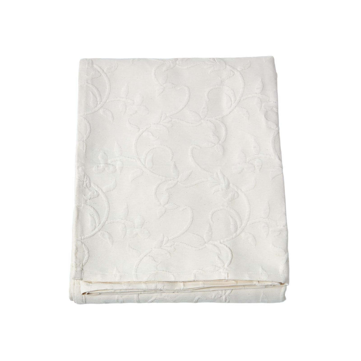 TAGESDECKE Matelassé 230/260 cm, floral gemustert - Creme, Textil (230/260cm) - Homescapes