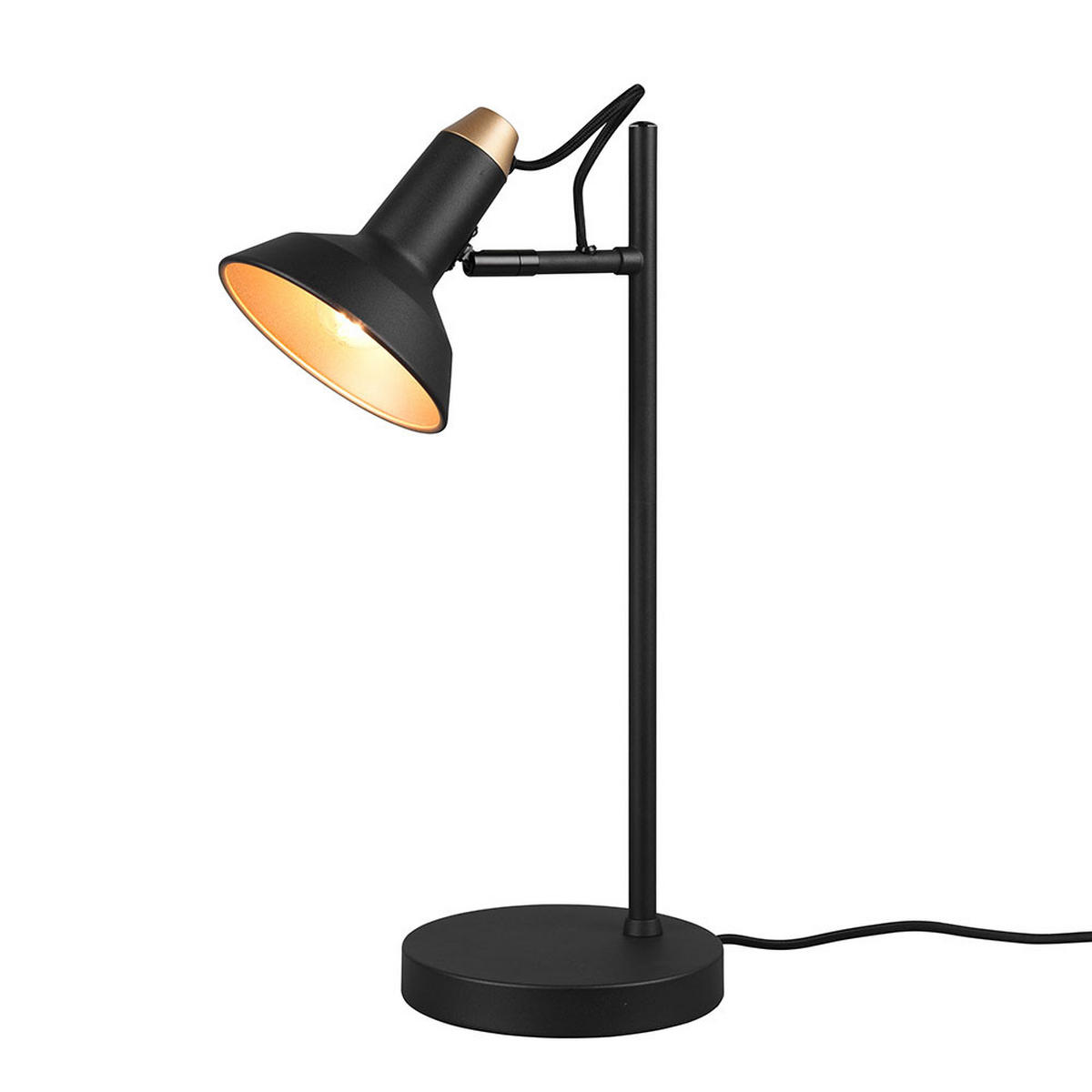 TISCHLEUCHTE Roxie Metall Schwarz - Schwarz, Metall (25.5/17/43cm)