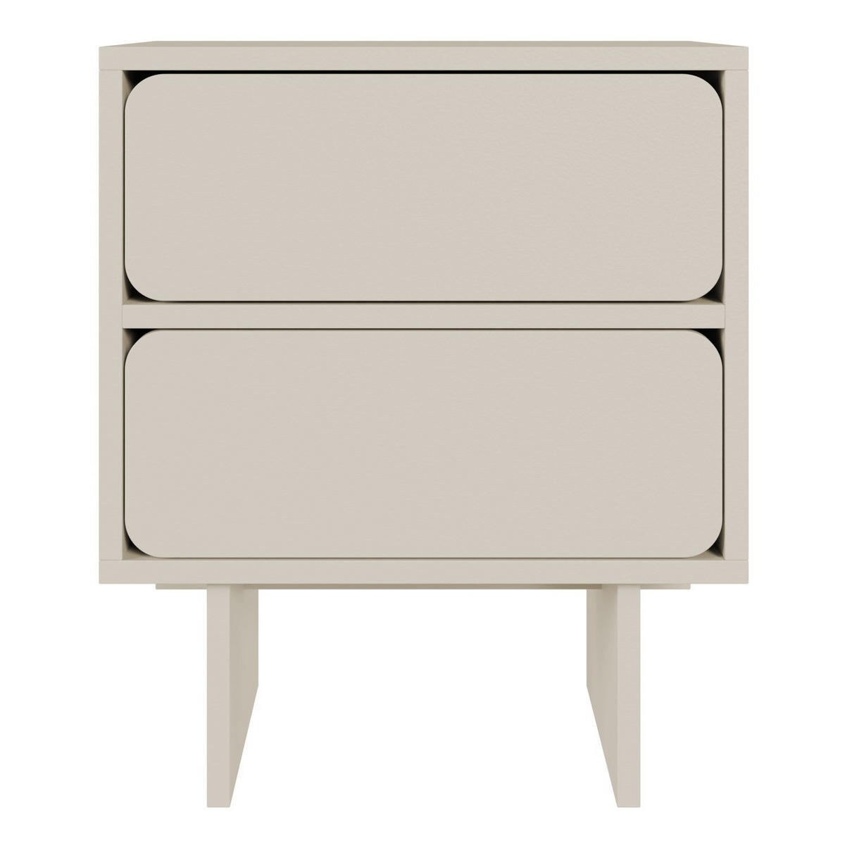 NACHTTISCH Wuwu Greige 50 cm - Taupe, Holzwerkstoff (49.6/56/35cm) - Selsey