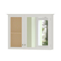 BADSPIEGELSCHRANK Rosario Weiß 68 x 49 cm mit 2 Türen - Weiß, Holzwerkstoff (68/49/16.5cm) - Vicco