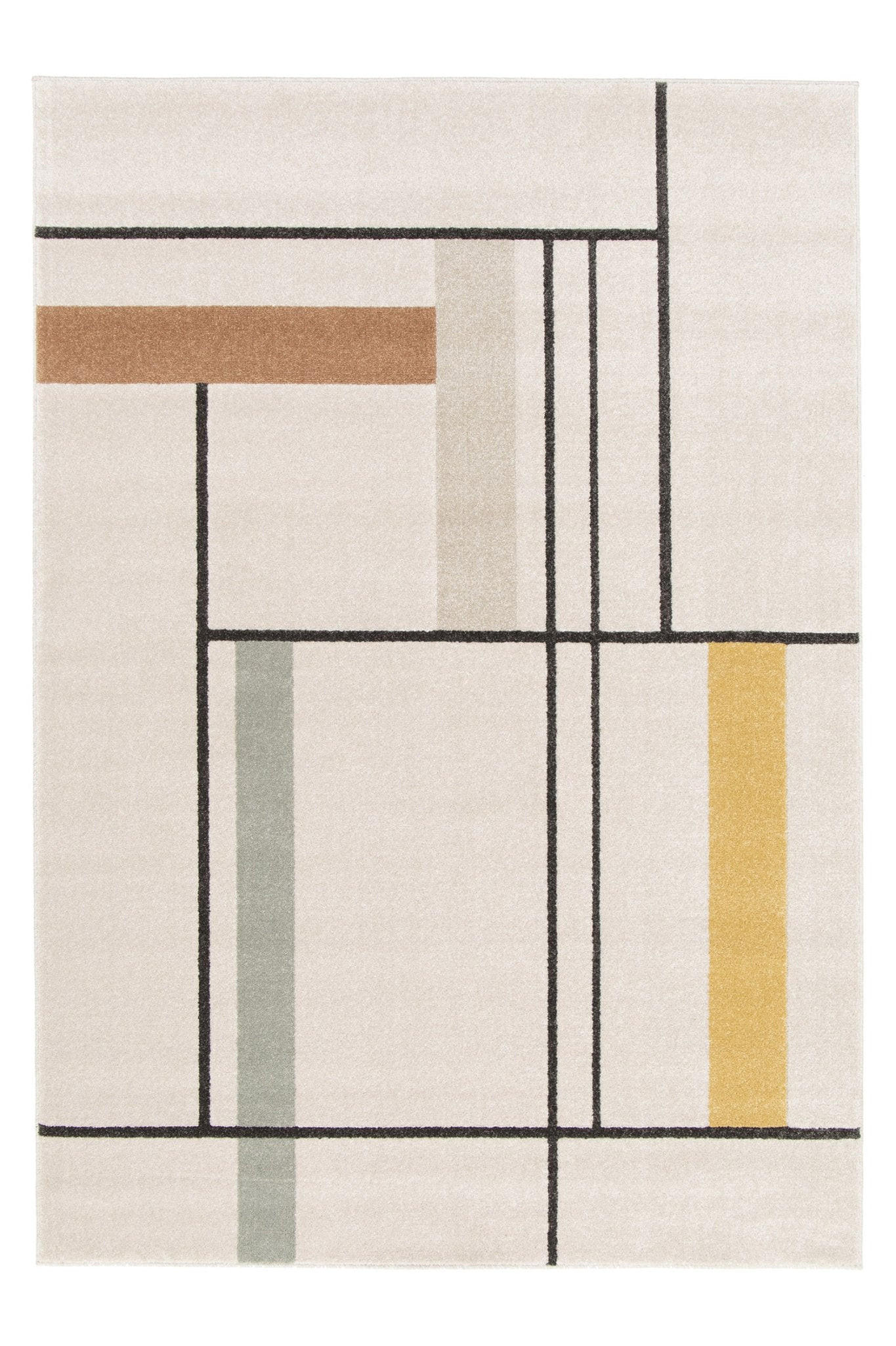 TEPPICH weich stark grafisch mehrfarbig - Multicolor, Textil (160/230cm) - AFK Living