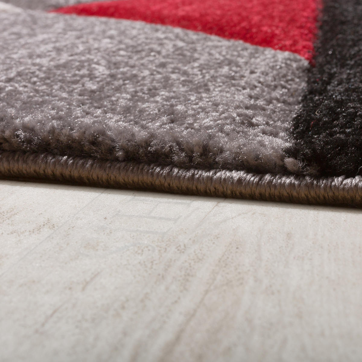 KURZFLORTEPPICH 160/230 cm Diamond 664 - Rot, Textil (160/230cm) - Paco Home