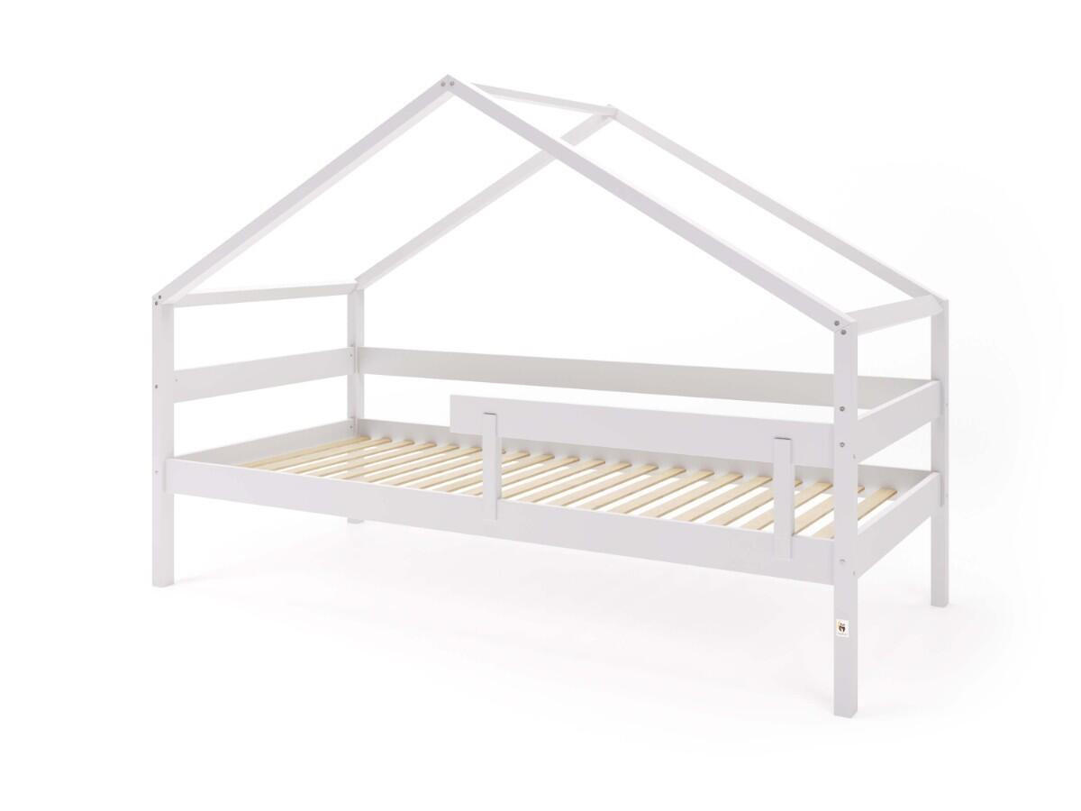 HAUSBETT HYTTE Hellgrau 97x211x134 cm - Hellgrau, Holz - FURNLUX