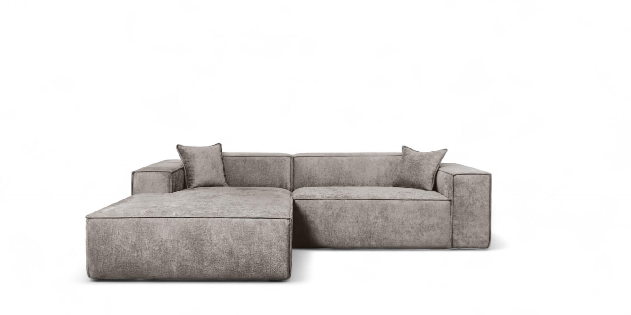 ECKSOFA Carlota - Beige, Holzwerkstoff/Textil (192/270cm) - Fun Möbel