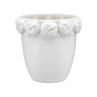 ALLZWECKTOPF / Tischmülleimer "Cachepot Pomodori" Fattoria 11 x 12 cm - Weiß, Keramik (11cm)