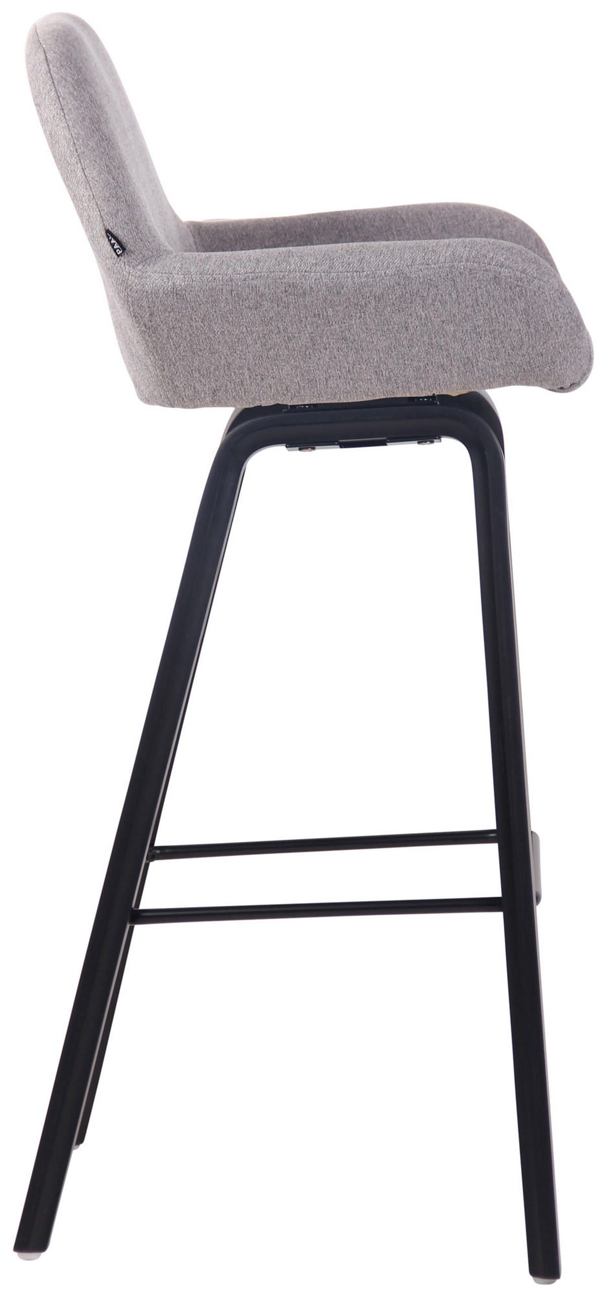 BARHOCKER Stoff grau - Grau, Textil (52/103/51cm) - CLP