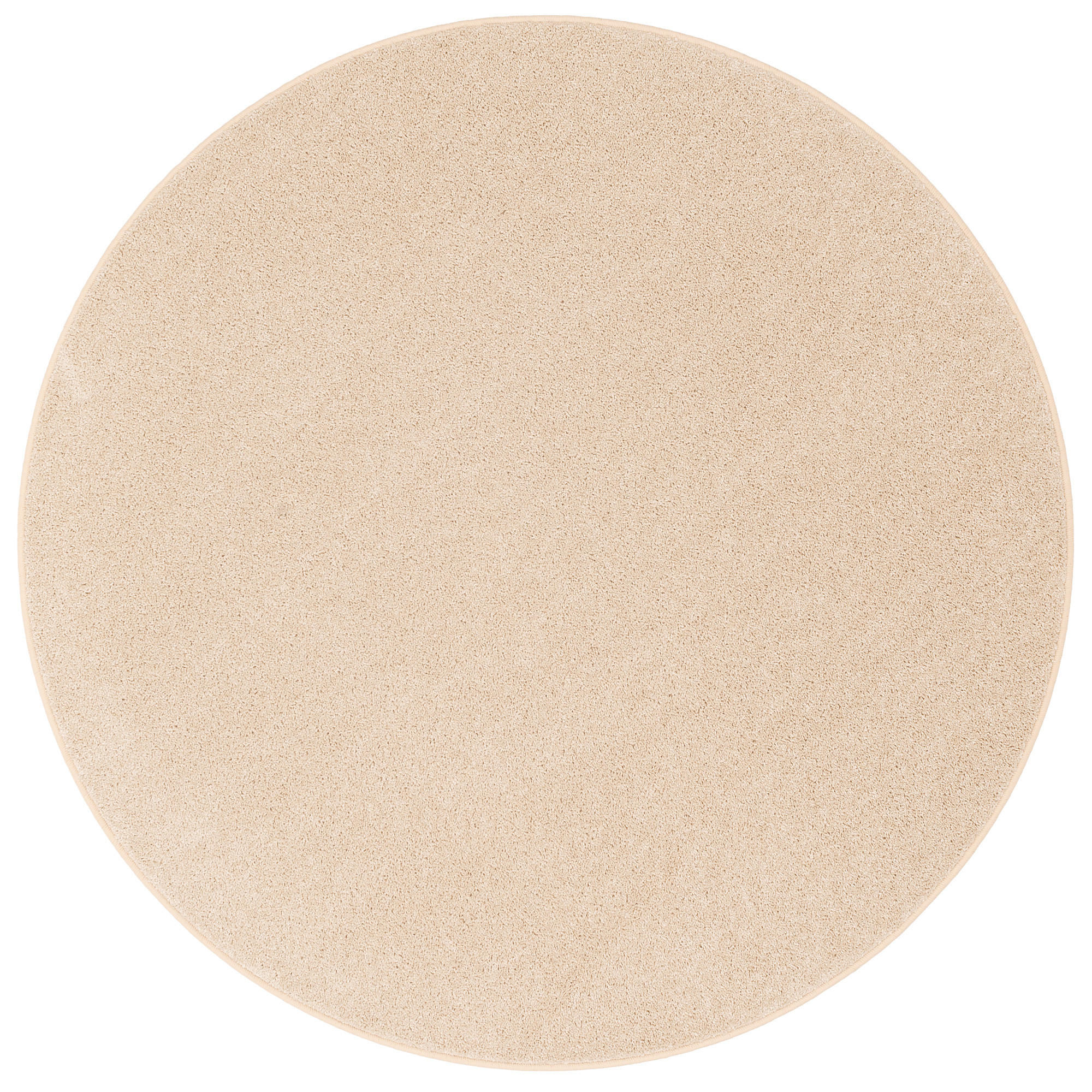 HOCHFLOR VELOURS TEPPICH COTTAGE RUND - Beige, Textil (160/160cm) - Snapstyle